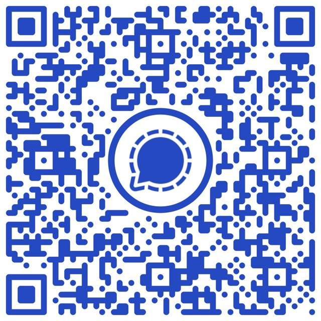 QR code to join the Argos support group on Signal